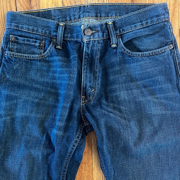 Levi's 514 Men's Dark Blue Straight-Leg Jeans- size 32x34 - Picture 6 of 10